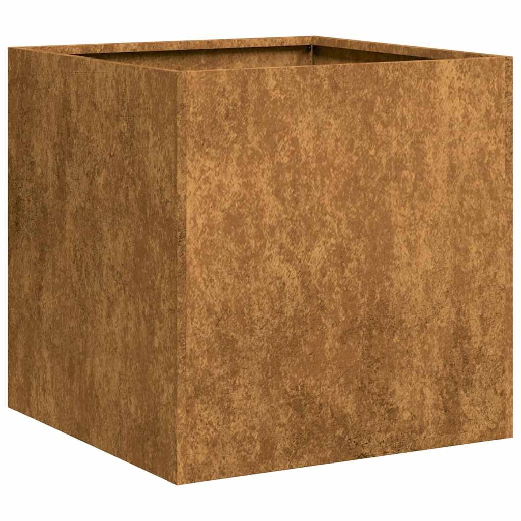 vidaXL Doniczka Rusty 40x40x40 cm Stal nierdzewna