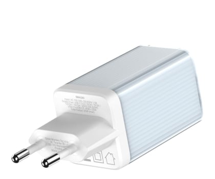Silver Monkey Ładowarka sieciowa GaN 65W 2x USB-C Blue