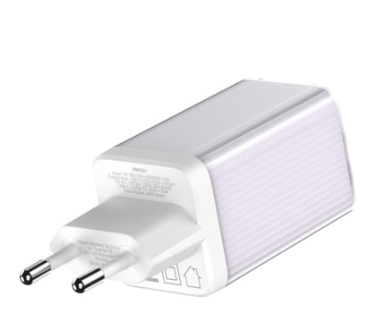 Silver Monkey Ładowarka sieciowa GaN 65W 2x USB-C Purple