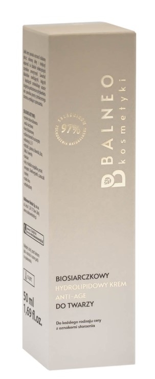 Balneokosmetyki Biosiarczkowy hydrolipidowy krem anti-age do twarzy, 50 ml