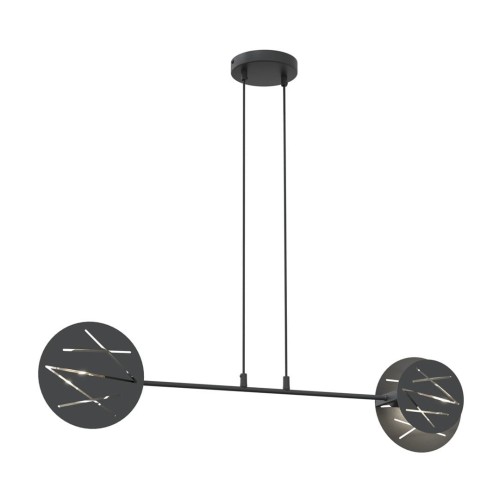 Xotic lampa wisząca 2xE27 czarna 1411/2