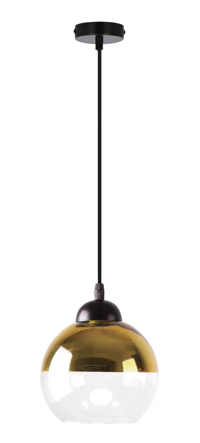 Nowoczesna czarno złota lampa wisząca - 4X D235 Z8-H95