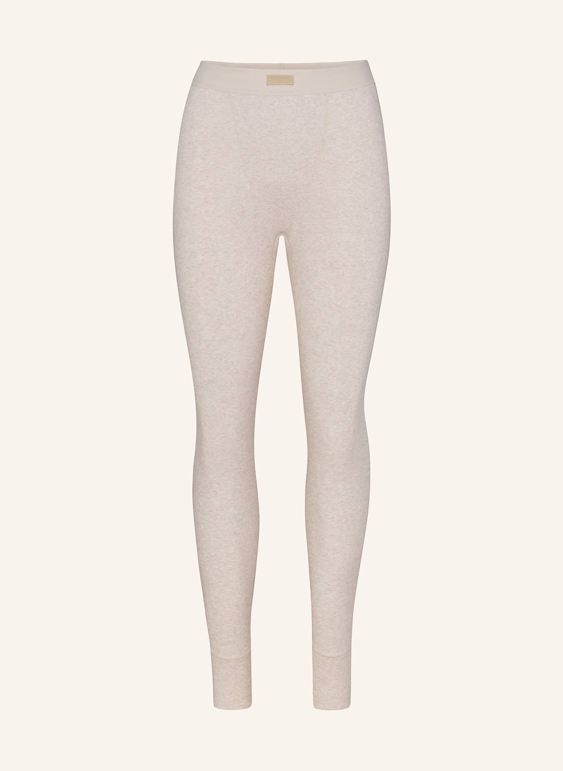 Skims Legginsy Rekreacyjne Cotton Rib beige