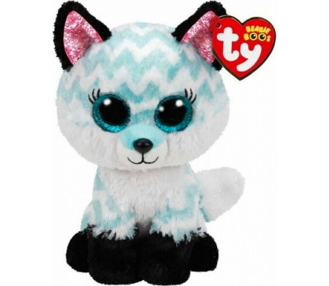 TY - Zabawka pluszowa ATLAS lis aqua chevron 24 cm