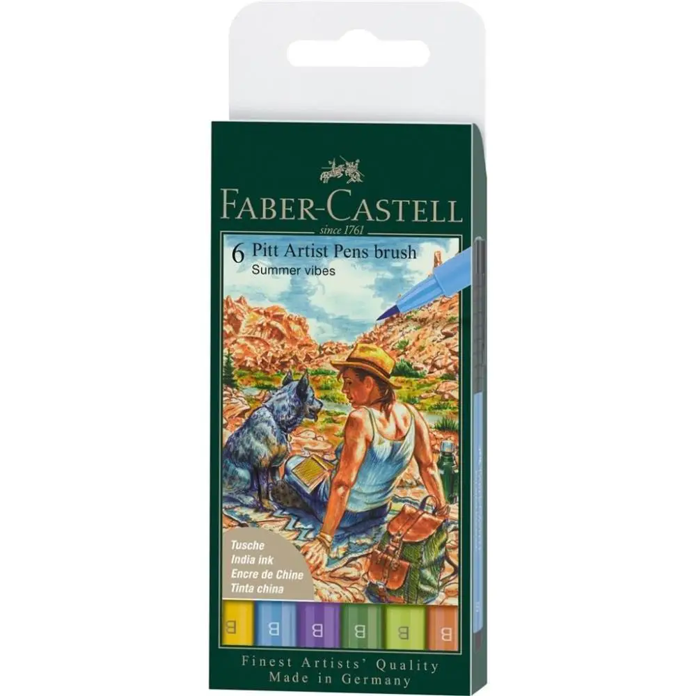 Pisaki Pitt Artist Pen Summer B 6szt - Faber Castell