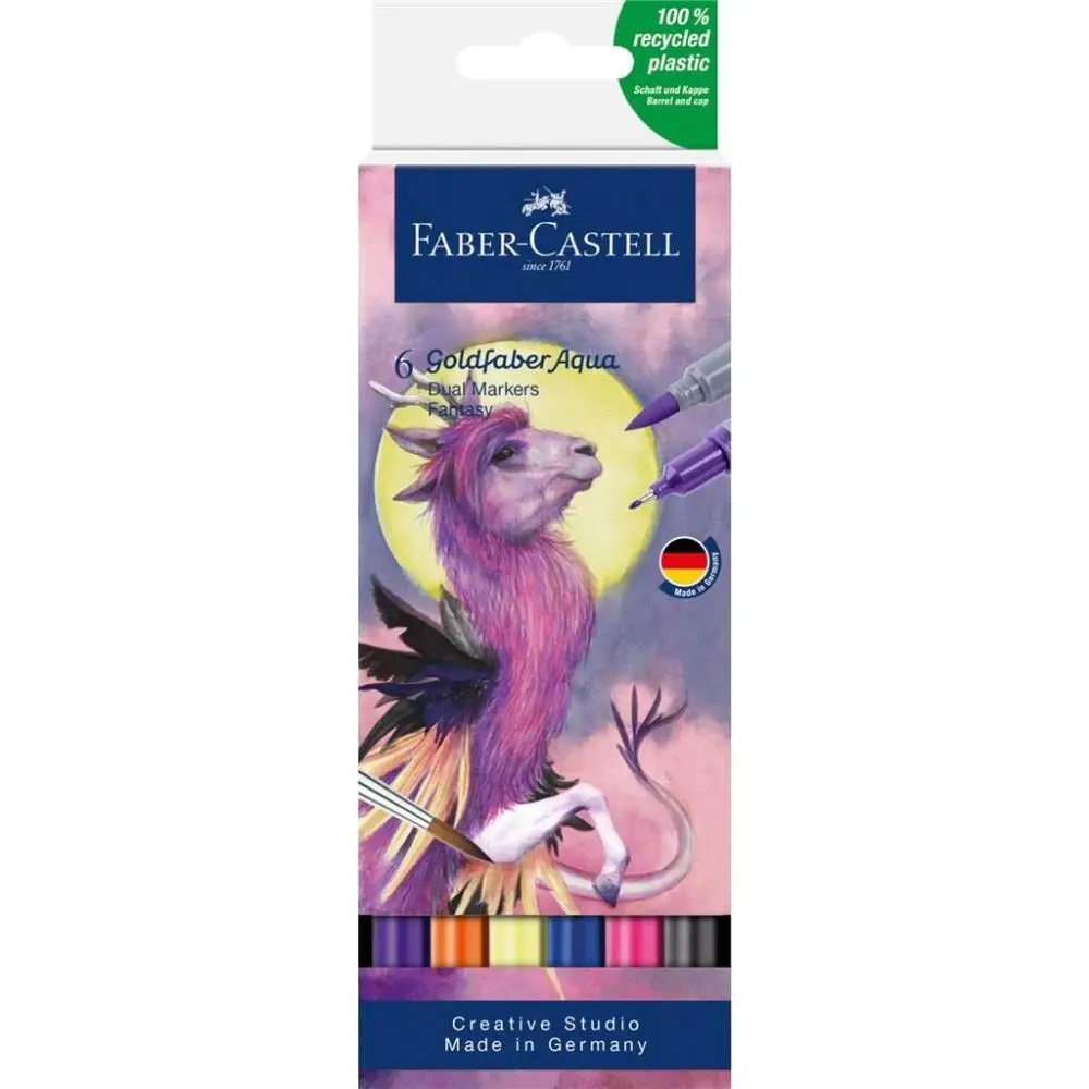 Pisak akwarelowy Goldfaber Aqua fantasy 6szt - Faber Castell