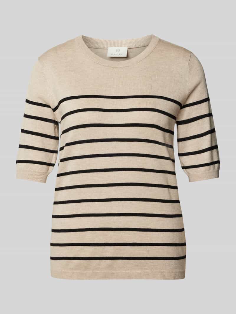 T-shirt z mieszanki wiskozy z okrągłym dekoltem model ‘Mala’