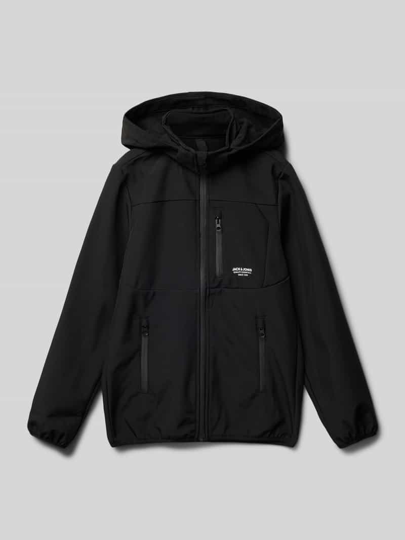 Kurtka softshell z kieszeniami zapinanymi na zamek błyskawiczny model ‘THEO’