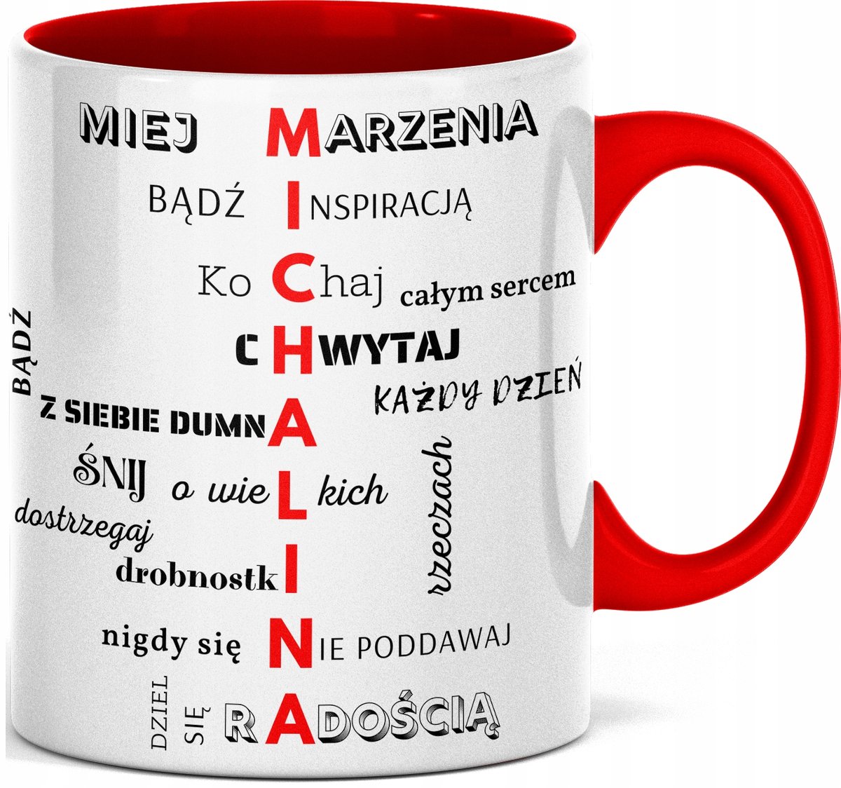 FOTO Kubek z imieniem IMIENINY DLA MICHALINY, MICHASI, MIŚKI IMIĘ MICHALINA