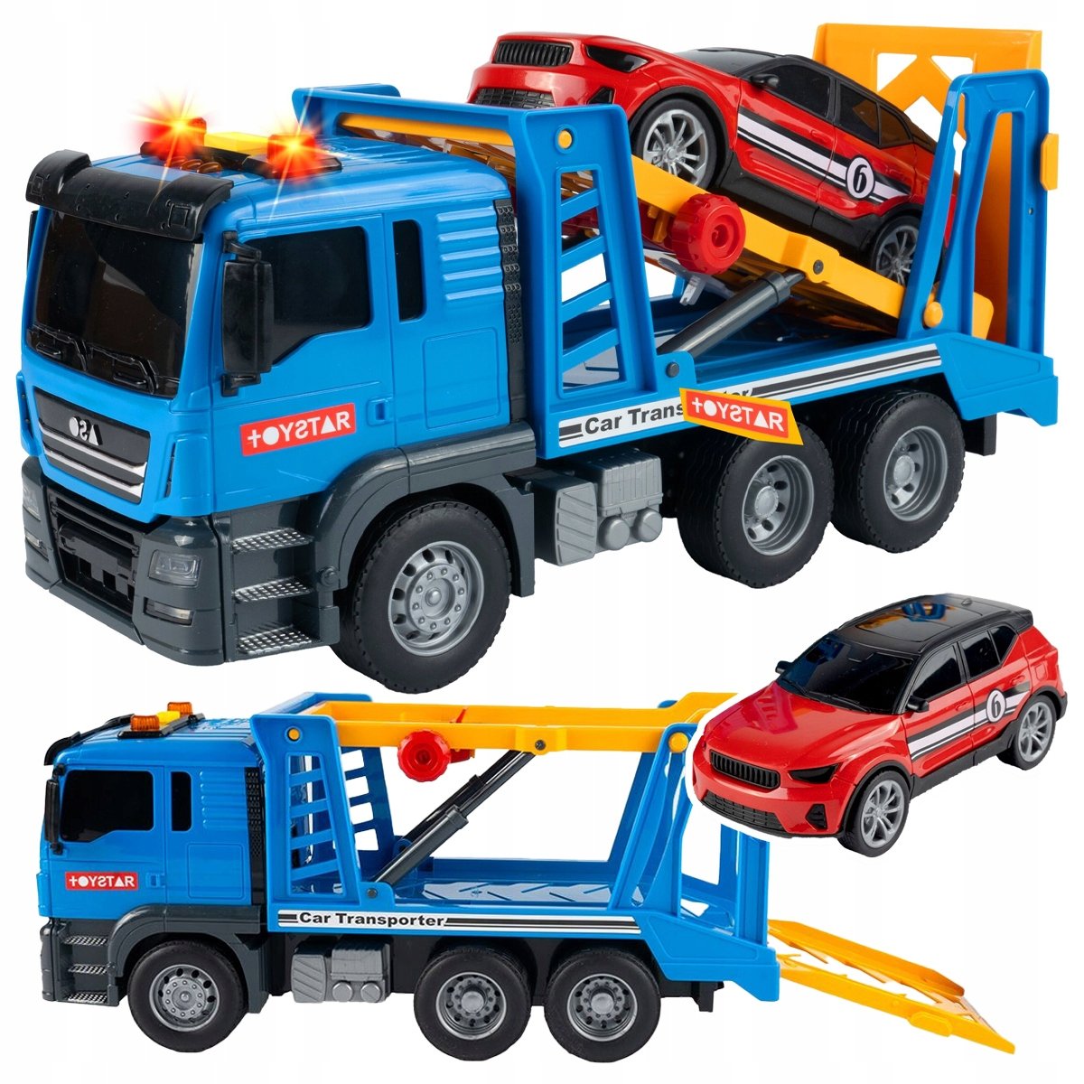 LAWETA SAMOCHÓD CIĘŻARÓWKA AUTO PODNOŚNIK POMOC DROGOWA ŚWIATŁO DŹWIĘK Z2113