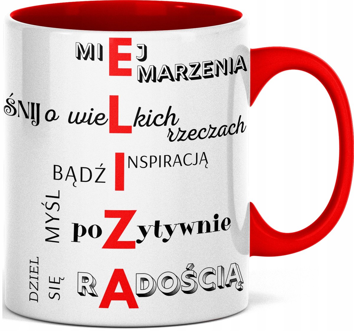 FOTO Kubek z imieniem IMIENINY DLA ELIZY, ELIZKI NA 30, 40, 50 IMIĘ ELIZA