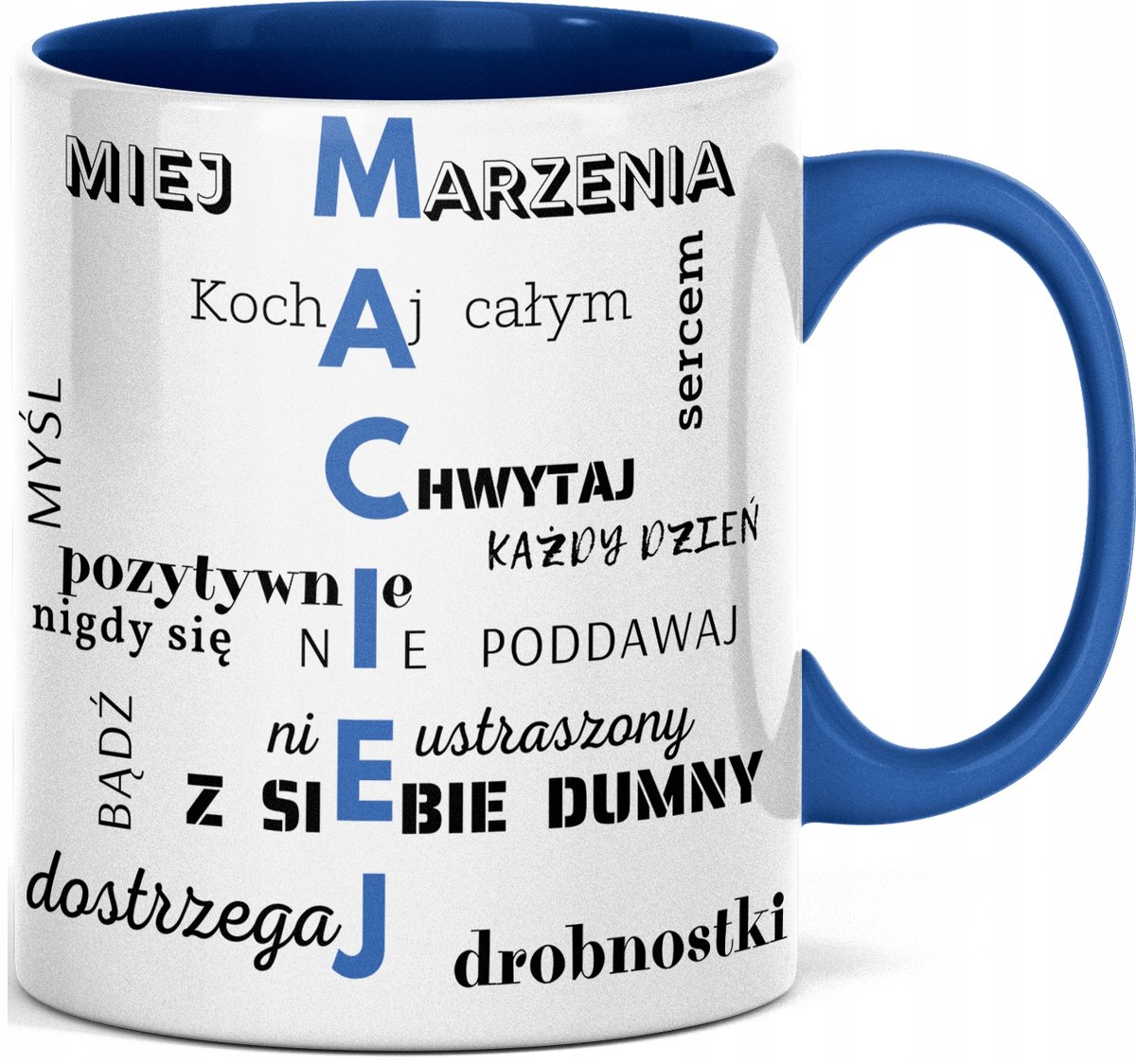 FOTO KUBEK Z IMIENIEM ZDJĘCIEM NA IMIENINY DLA MACIEJA, MAĆKA IMIĘ MACIEJ