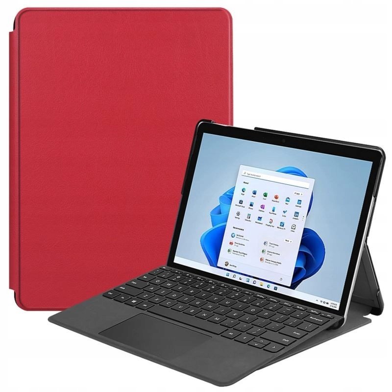 Etui Do Microsoft Surface Go 3 2 1 Smartcase Czerwone Uchwyt Na Surface Pen Pokrowiec Case Obudowa Futerał