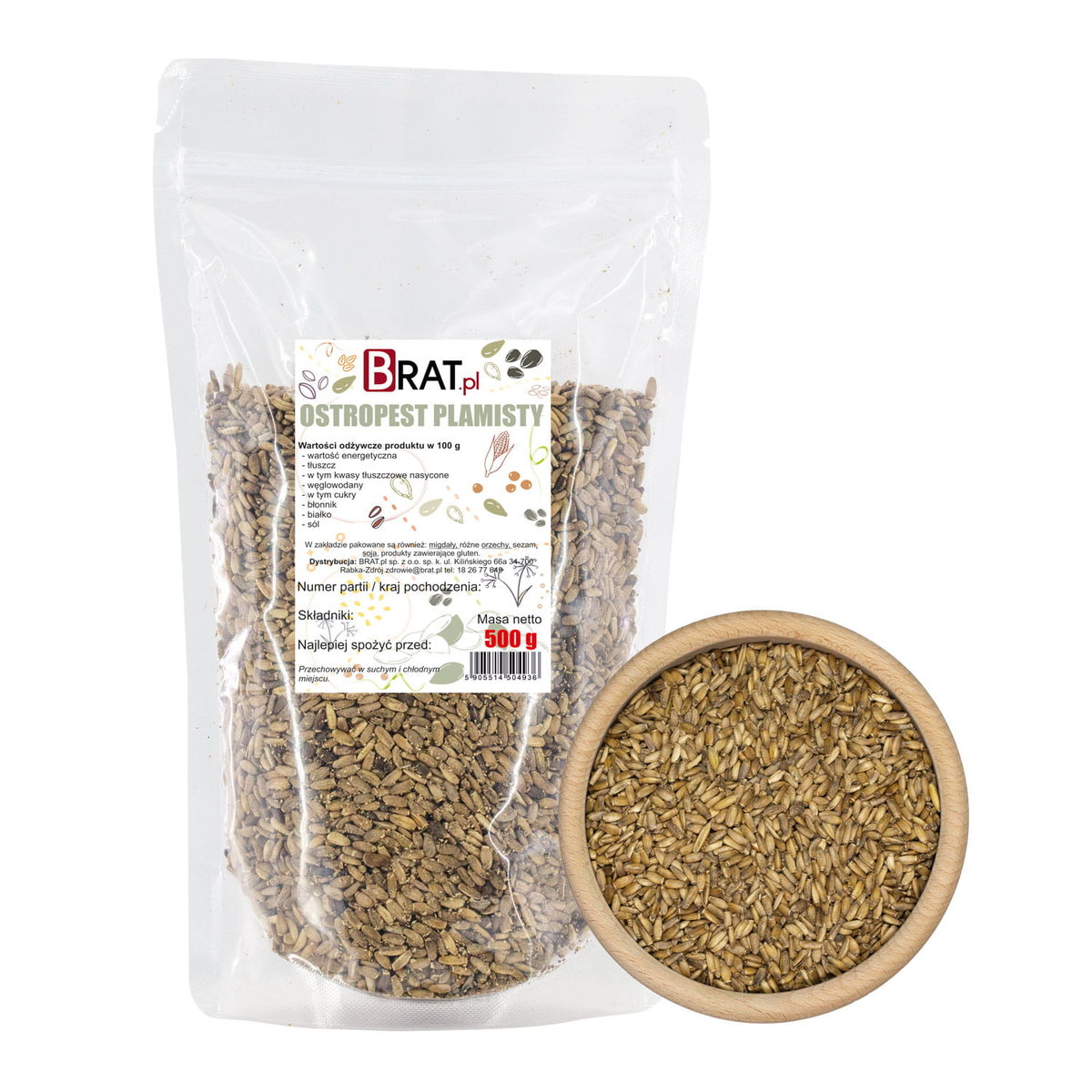 Ostropest plamisty ziarno 500g