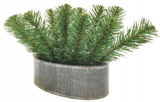 DONICZKA PODŁUŻNA DUŻA NA STROIK WIĄZANKĘ zalewana betonem czarna święta