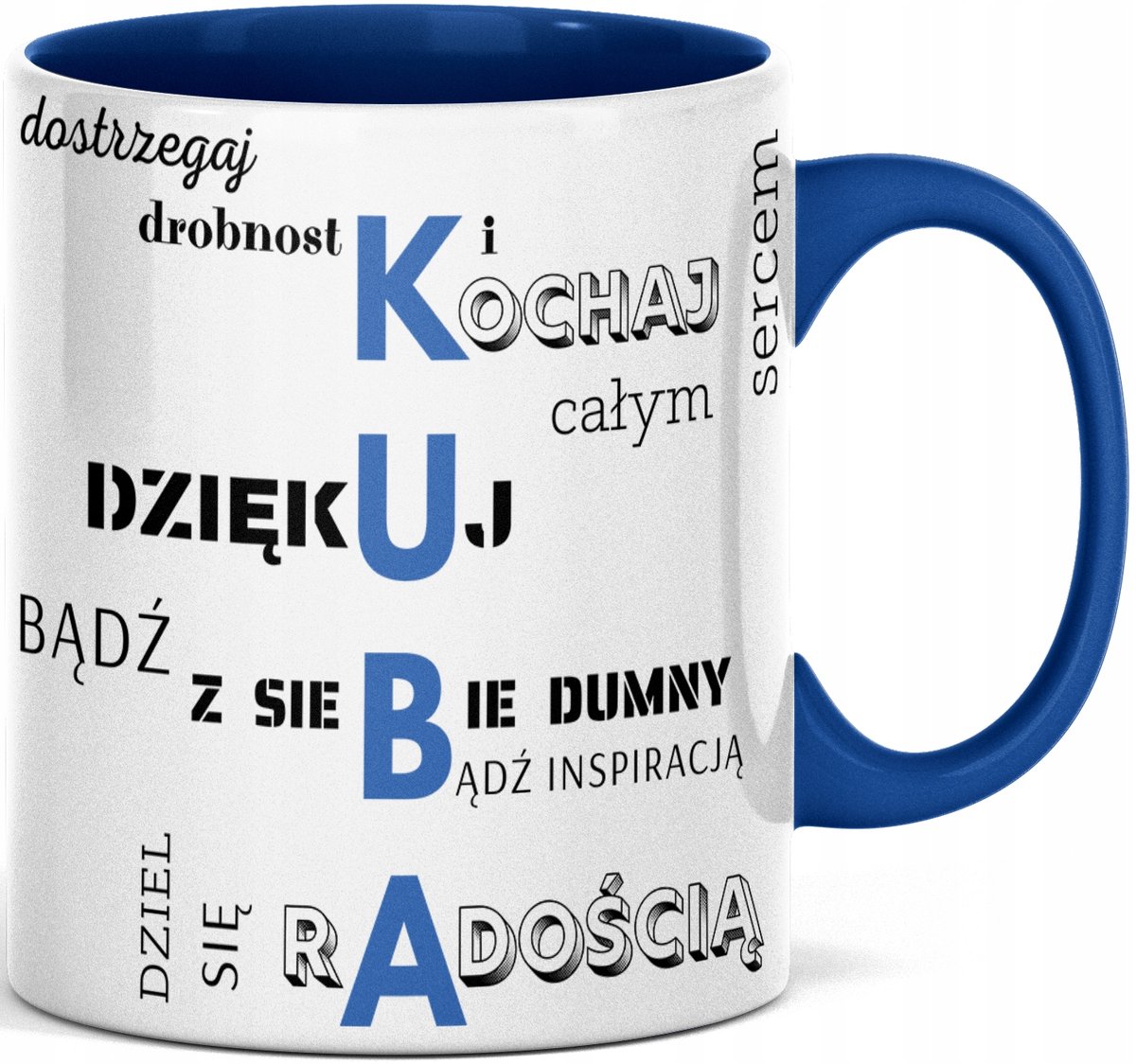 FOTO KUBEK Z WŁASNYM NAPISEM KUBA KUBY JAKUBA