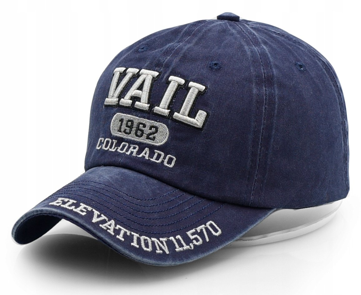 Czapka Z Daszkiem Bejsbolówka Vail Vintage Granat