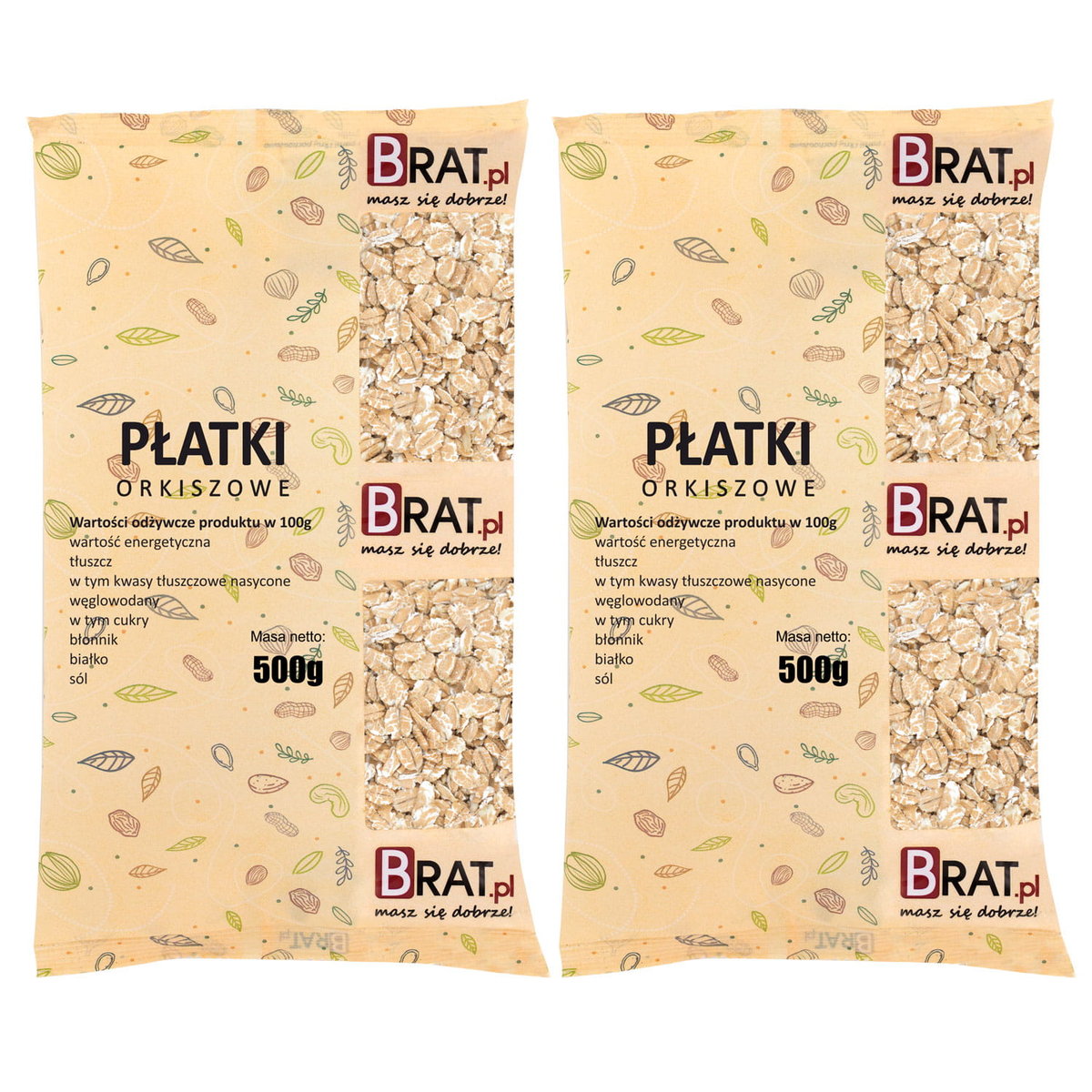 Płatki orkiszowe 1kg (2x500g)