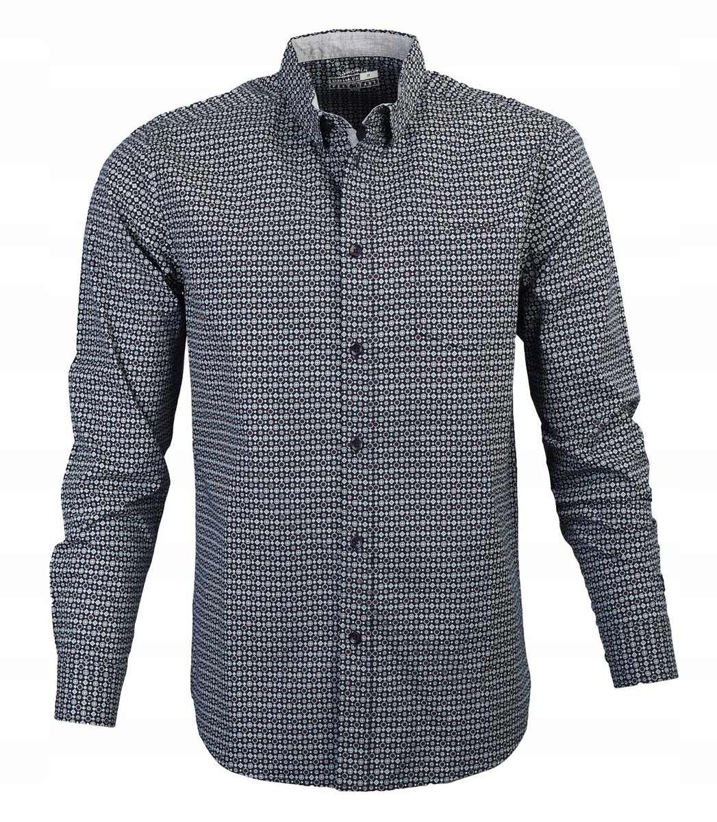 Koszula Męska Regular RUS Długi Rękaw styl Casual