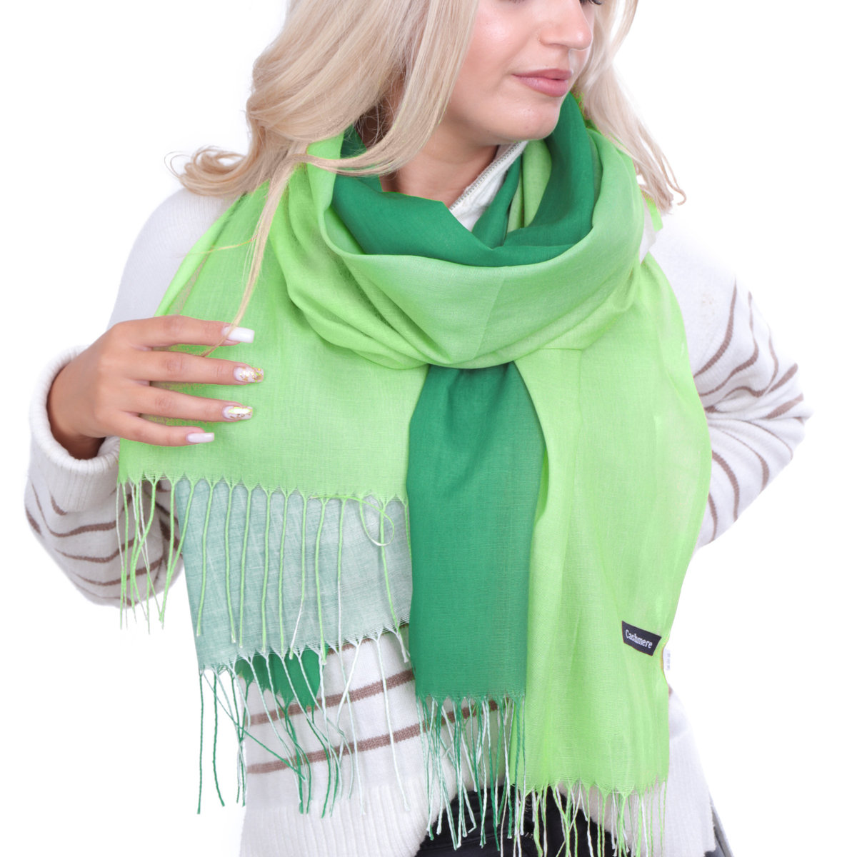 Szalik Damski Floral Breeze Zielony