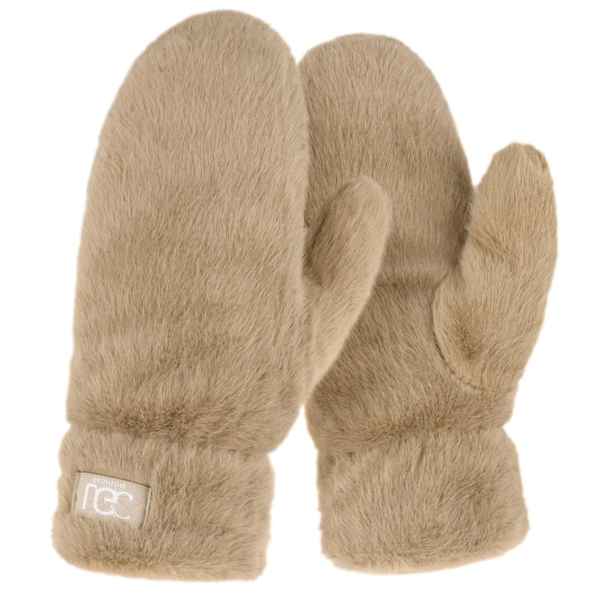 Rękawiczki Damskie Futerk Ocieplane Cappuccino Jednopalczaste