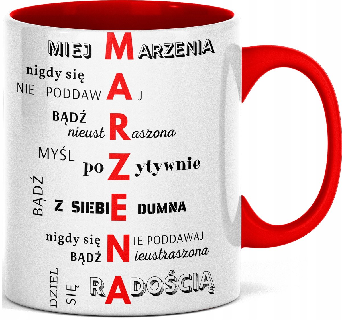 FOTO Kubek z imieniem IMIENINY DLA MARZENY, MARZENKI IMIĘ MARZENA