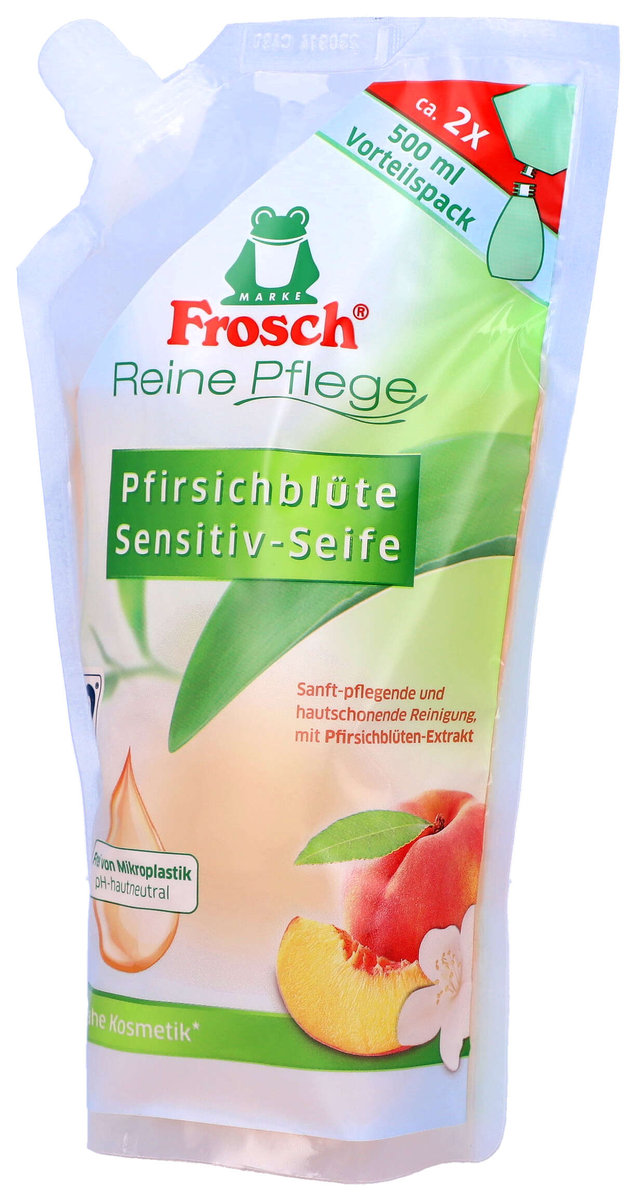 Frosch, mydło w płynie, brzoskwiniowe, 500 ml