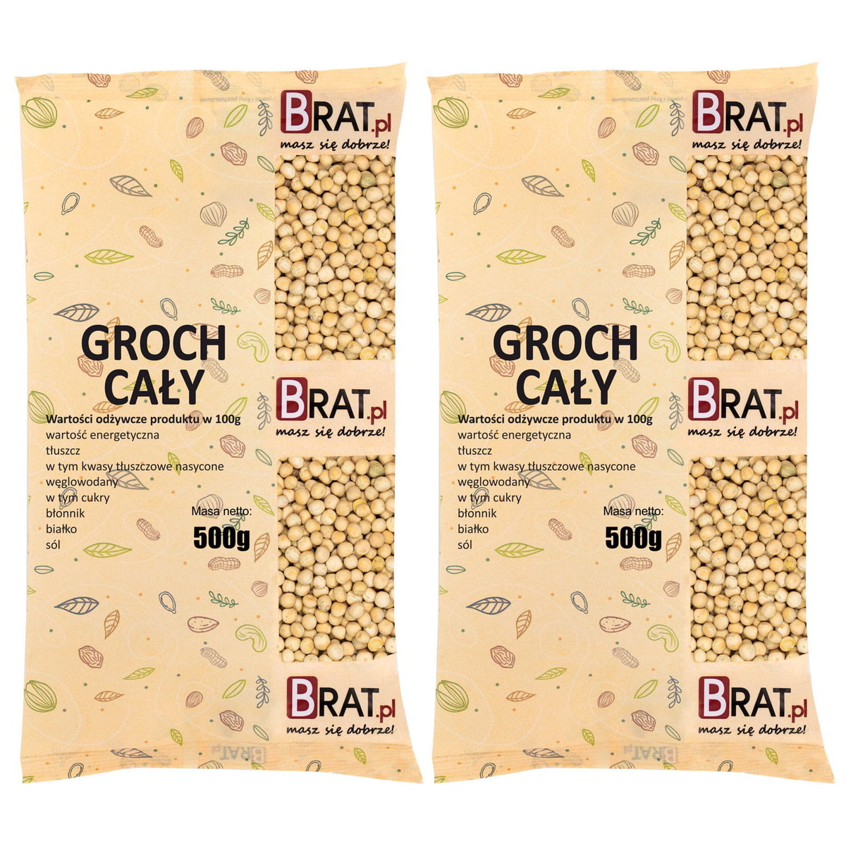 Groch cały 1kg (2x500g)