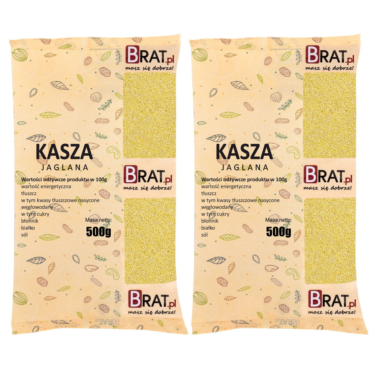 Kasza jaglana 1kg (2x500g)