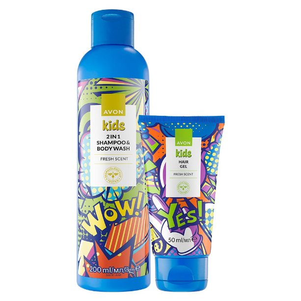 AVON KIDS ZESTAW 2 KOSMETYKÓW FRESH SCENT SZAMPON 2w1 + ŻEL DLA CHŁOPCA