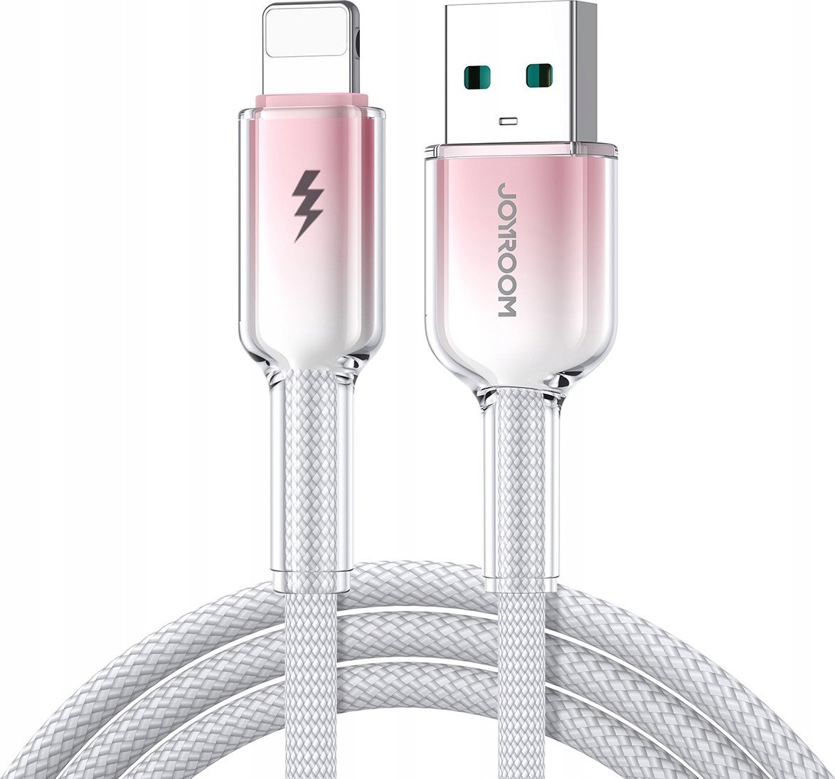 Kabel Joyroom S-A42 Crystal-Clear Series 3A USB-A / Lightning 1.2m biały
