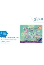 Zestaw biżuterii i akcesoriów do włosów Stitch 12 elementów ST00102