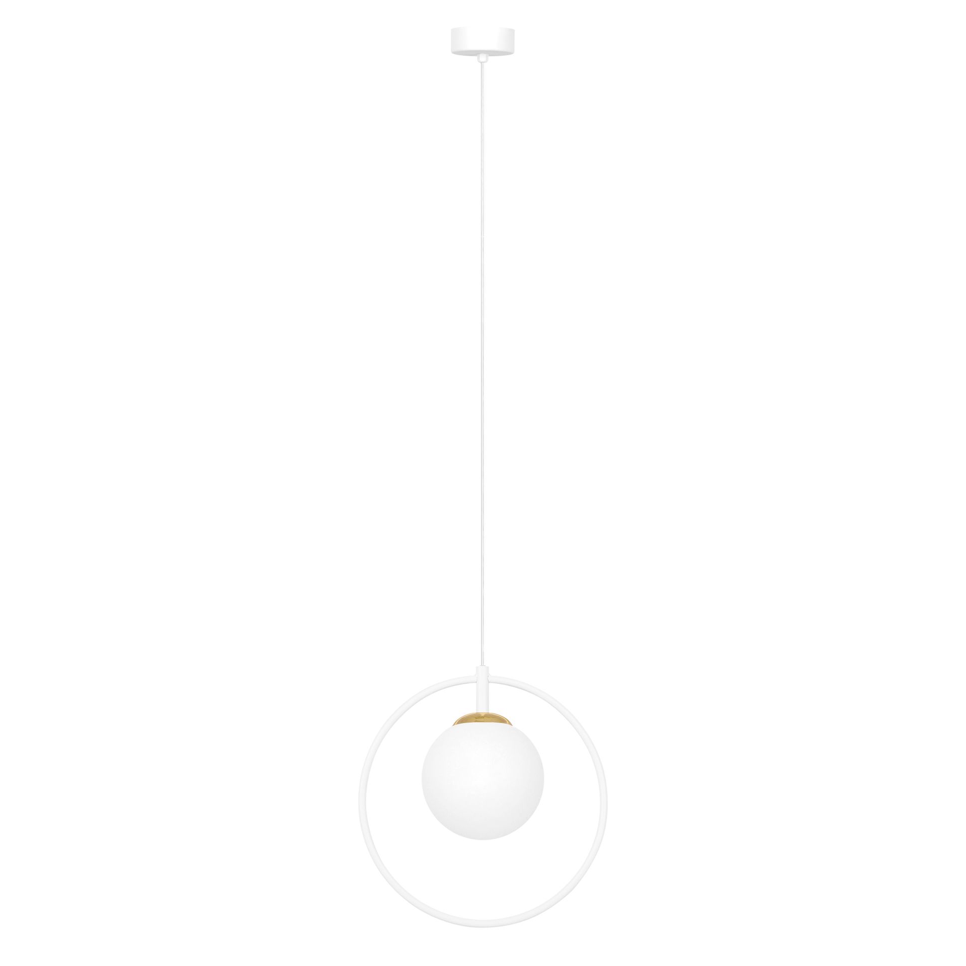 Elegancka lampa wisząca z dekoracyjnym okręgiem K-5473 z serii MALTA