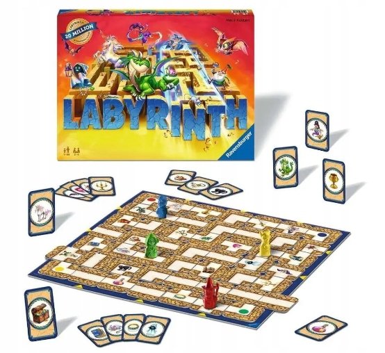 Czarodzieje I Smoki Labyrinth Gra Planszowa Towarzyska Rodzinna Ravensburge