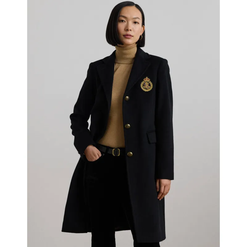 LAUREN RALPH LAUREN Wełniany płaszcz z dodatkiem kaszmiru