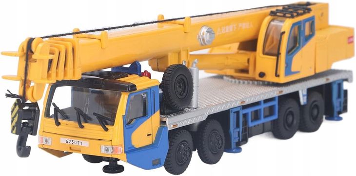 Ciężarówka Dźwig Żuraw Maszyna Budowlana Zabawka Dla Dzieci 1:55 Prezent