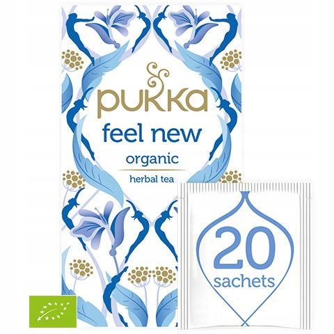 Pukka Feel New organiczna herbata 20 torebek w kopertach