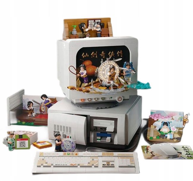 PANTASY Klocki Konstrukcyjne Retro komputer PC zestaw 86230