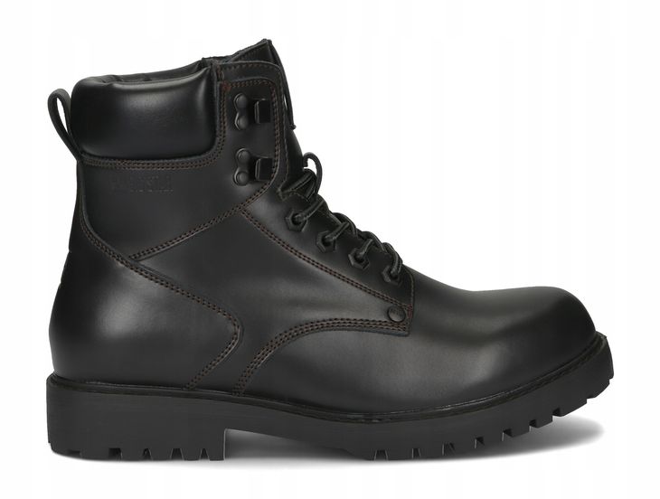 Buty męskie zimowe Big Star skórzane ocieplane Trapery OO174627 45