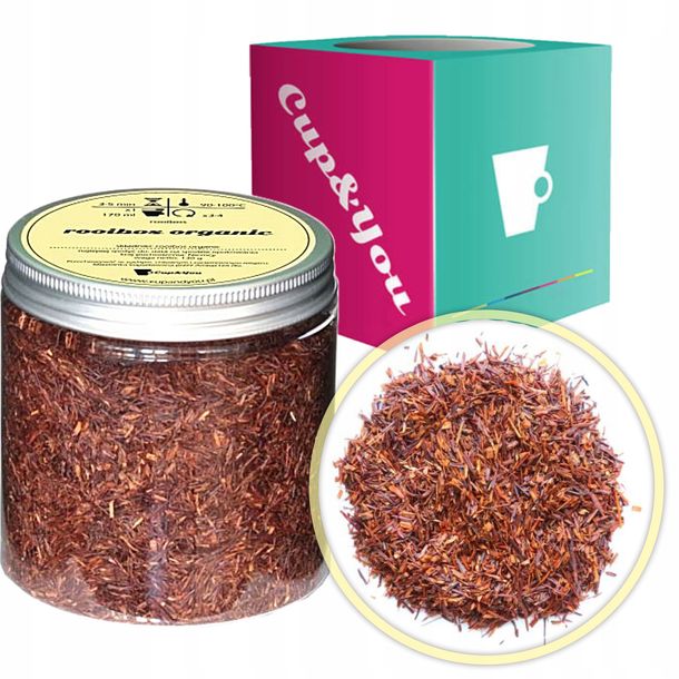 Najlepsza sypana herbata czerwonokrzew naturalna rooibos ORGANIC 130g