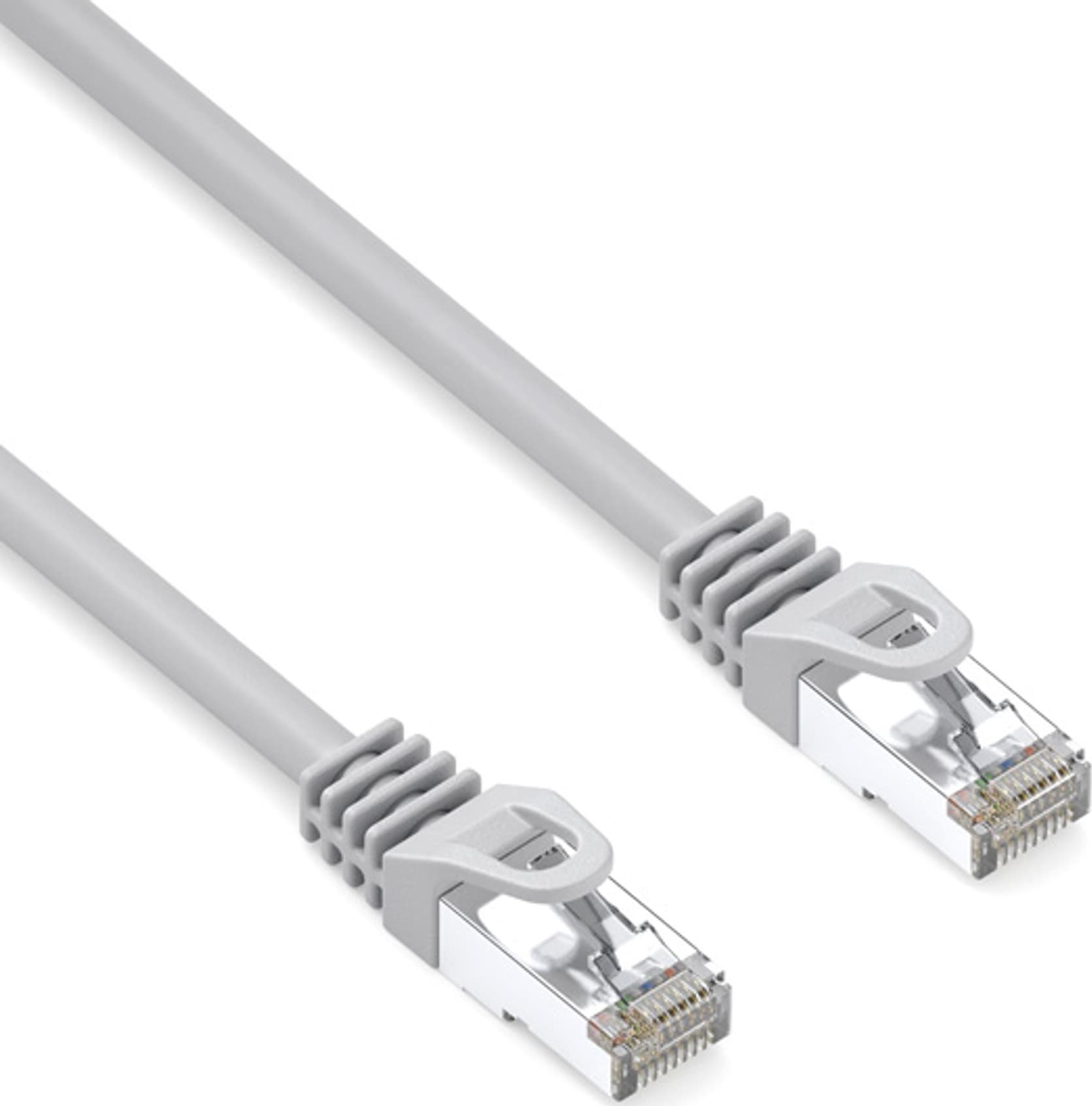 Lsoh S/FTP patchcord, Cat.6a, RJ45 M - RJ45 M, 3 m, podwójnie ekranowany, LSOH, szary, 10 Gb/s economy