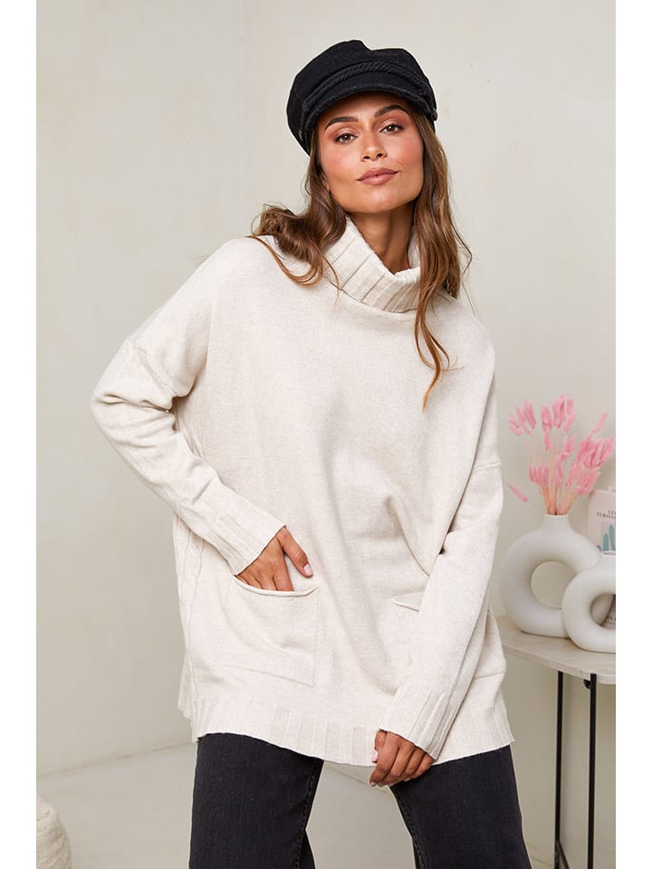 Soft Cashmere Golf w kolorze kremowym