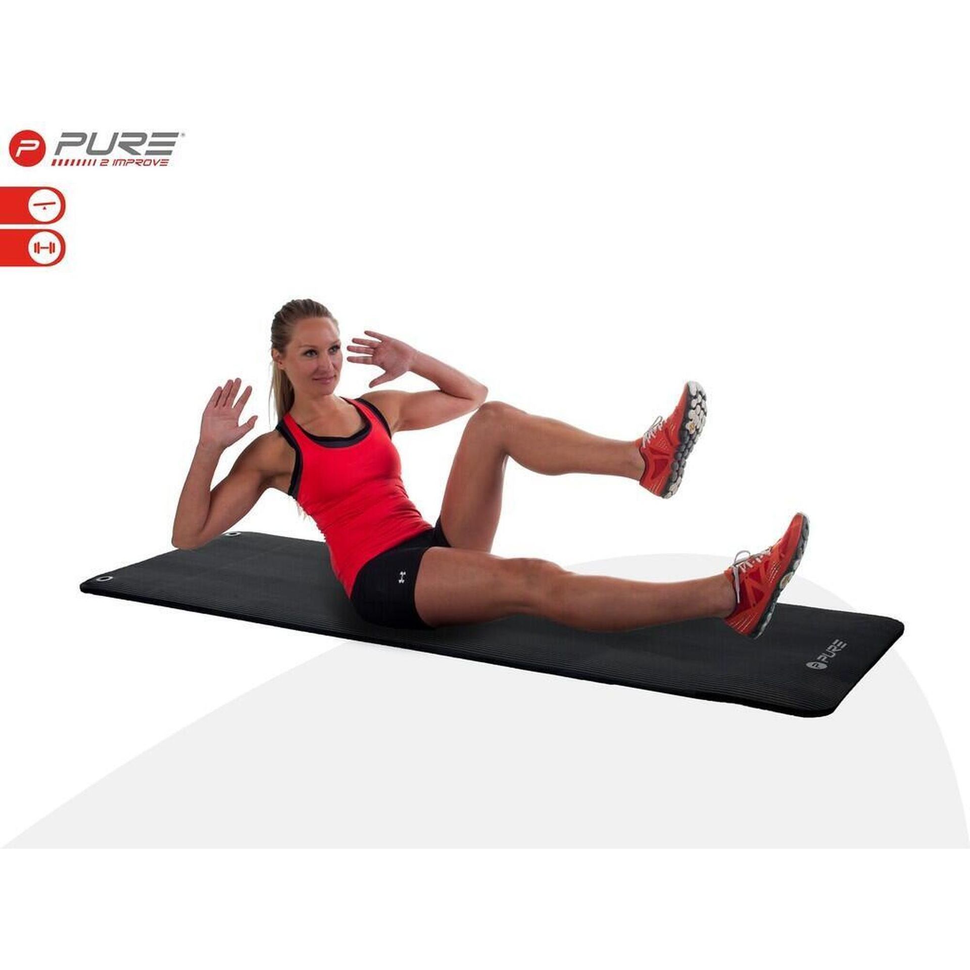 PURE 2 IMPROVE Mata do fitnessu PURE 2 IMPROVE NBR Czarny