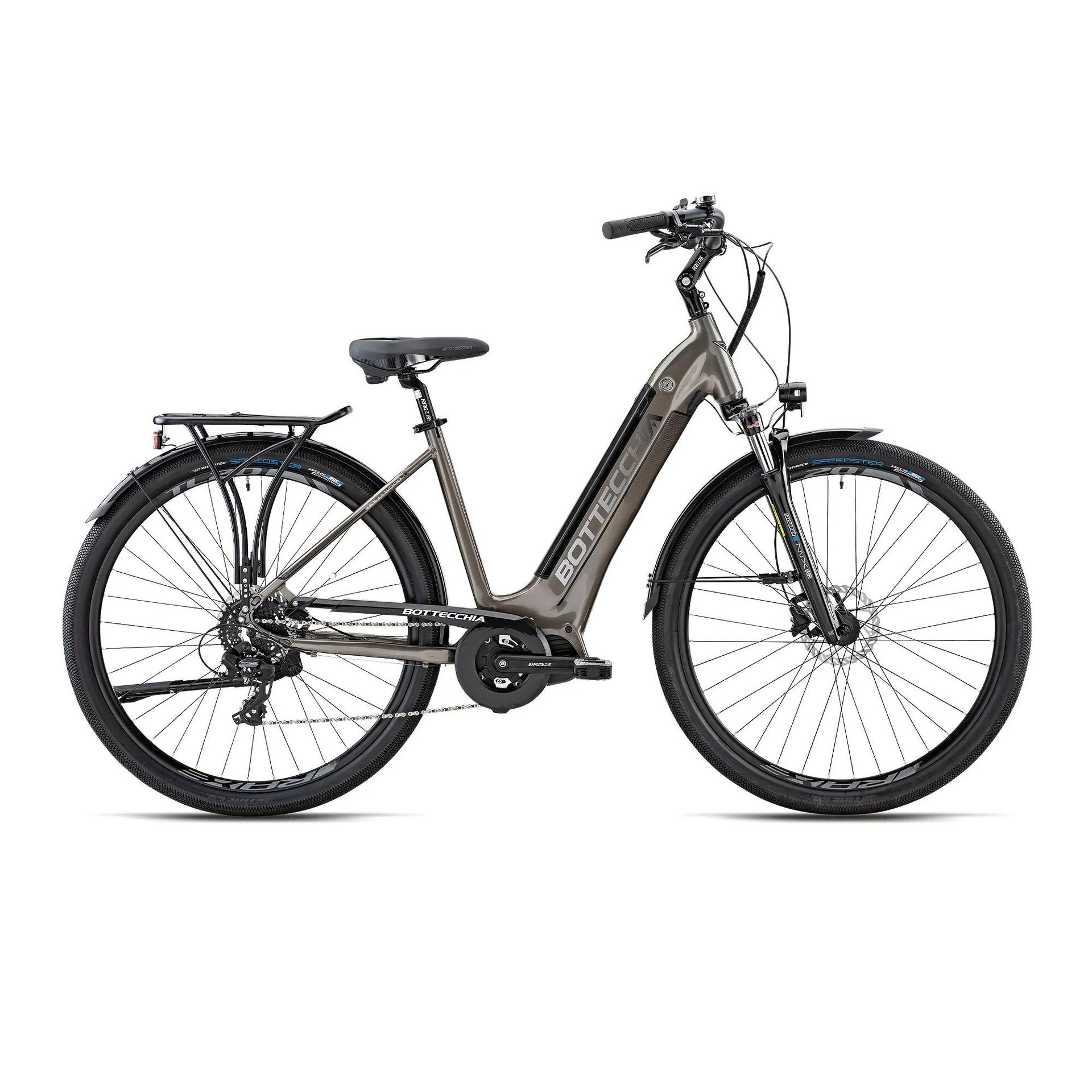 Rower elektryczny BOTTECCHIA Holliwood D17 28 calli Tytanowy