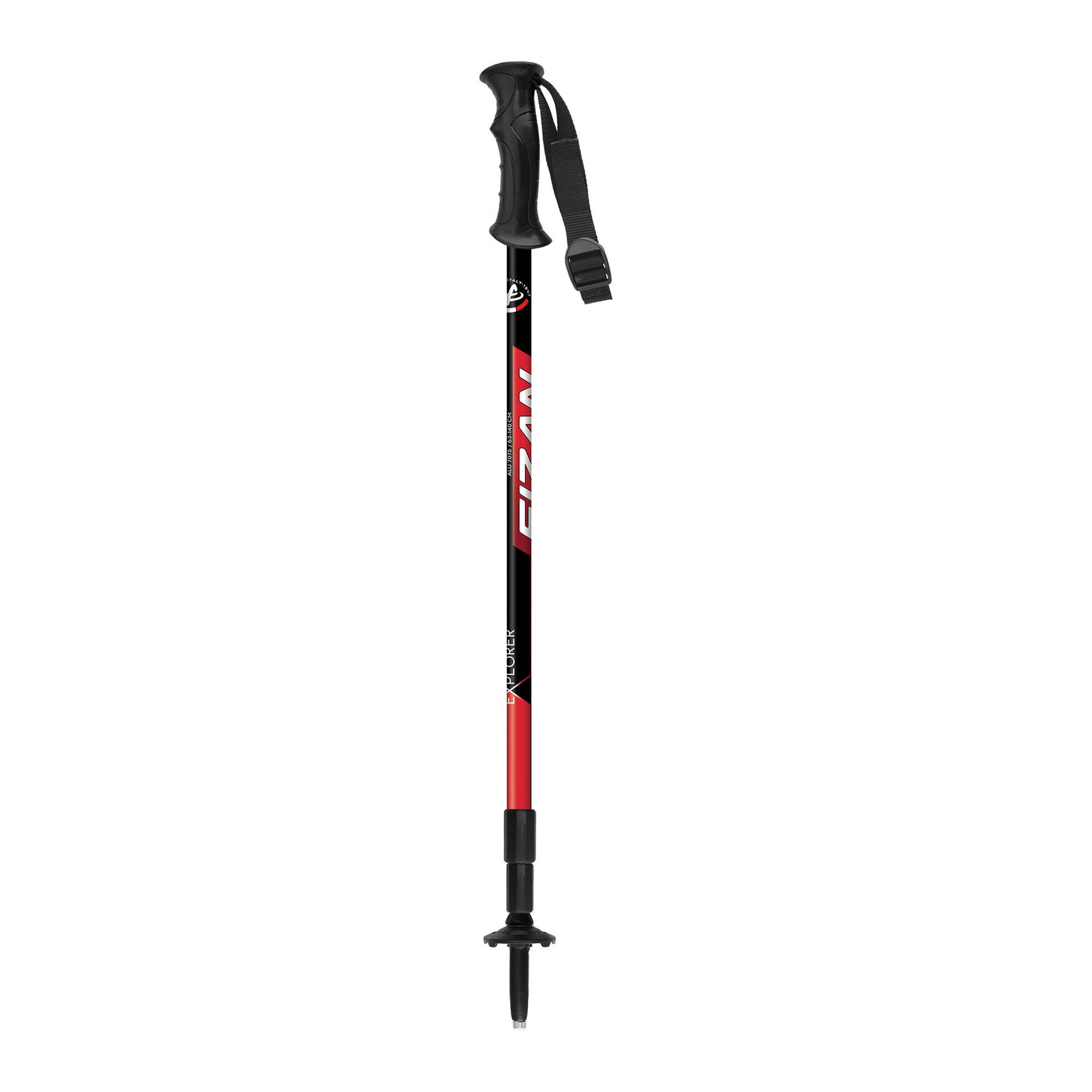 Kije trekkingowe Fizan Explorer czerwone S20 7520 63-140 cm