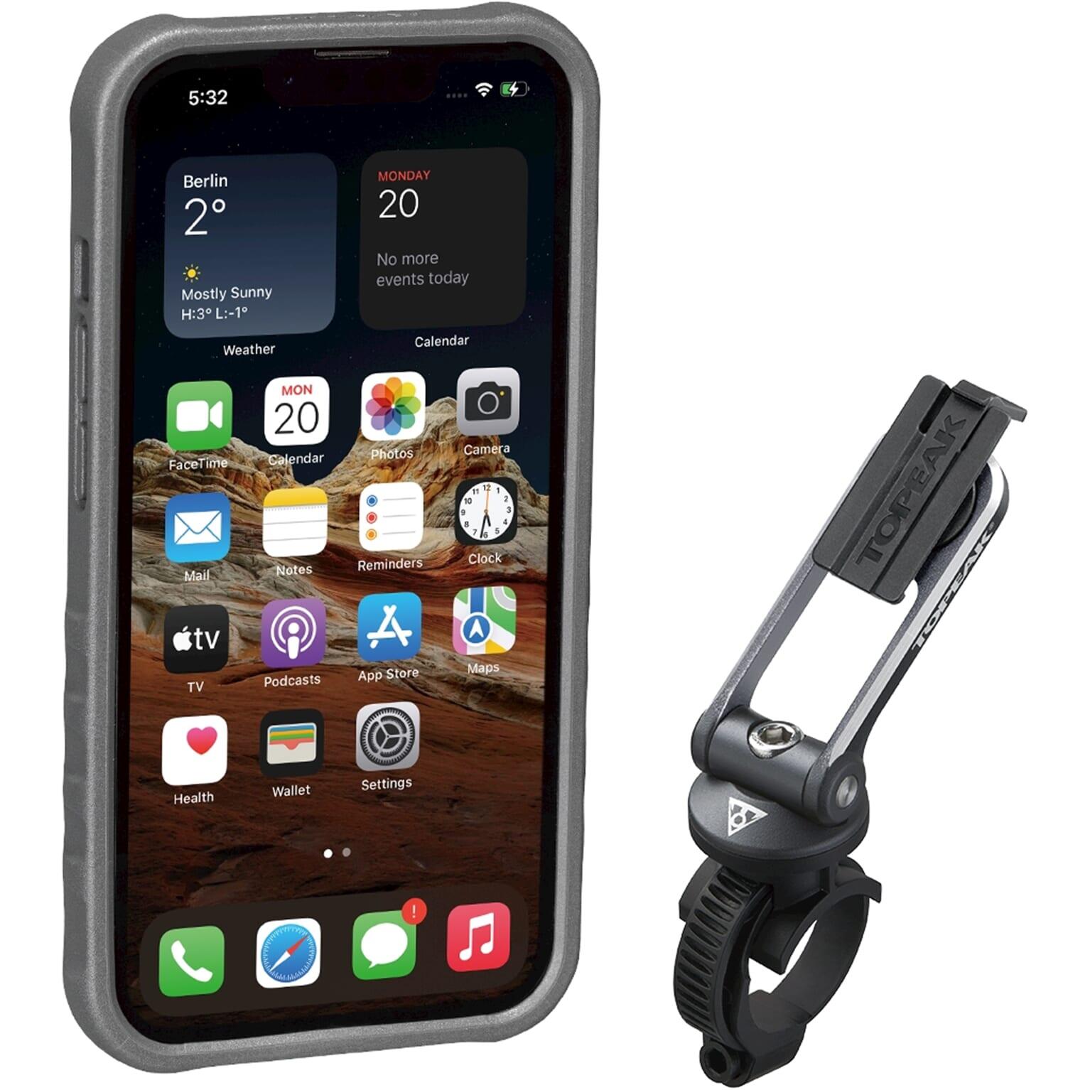 Topeak pokrowiec RIDECASE FOR iPHONE 13 BLACK/GRAY new 2022 TT9871BG