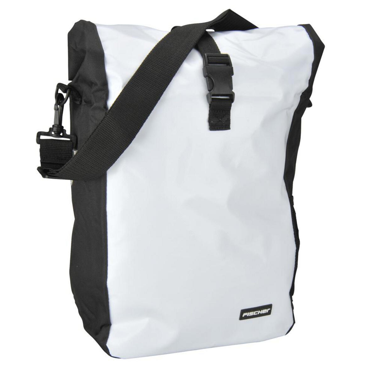 Fischer torba na rower, wymiary: 4 x 32 x 41 cm, pojemność: 18 l, kolor: biały 86264