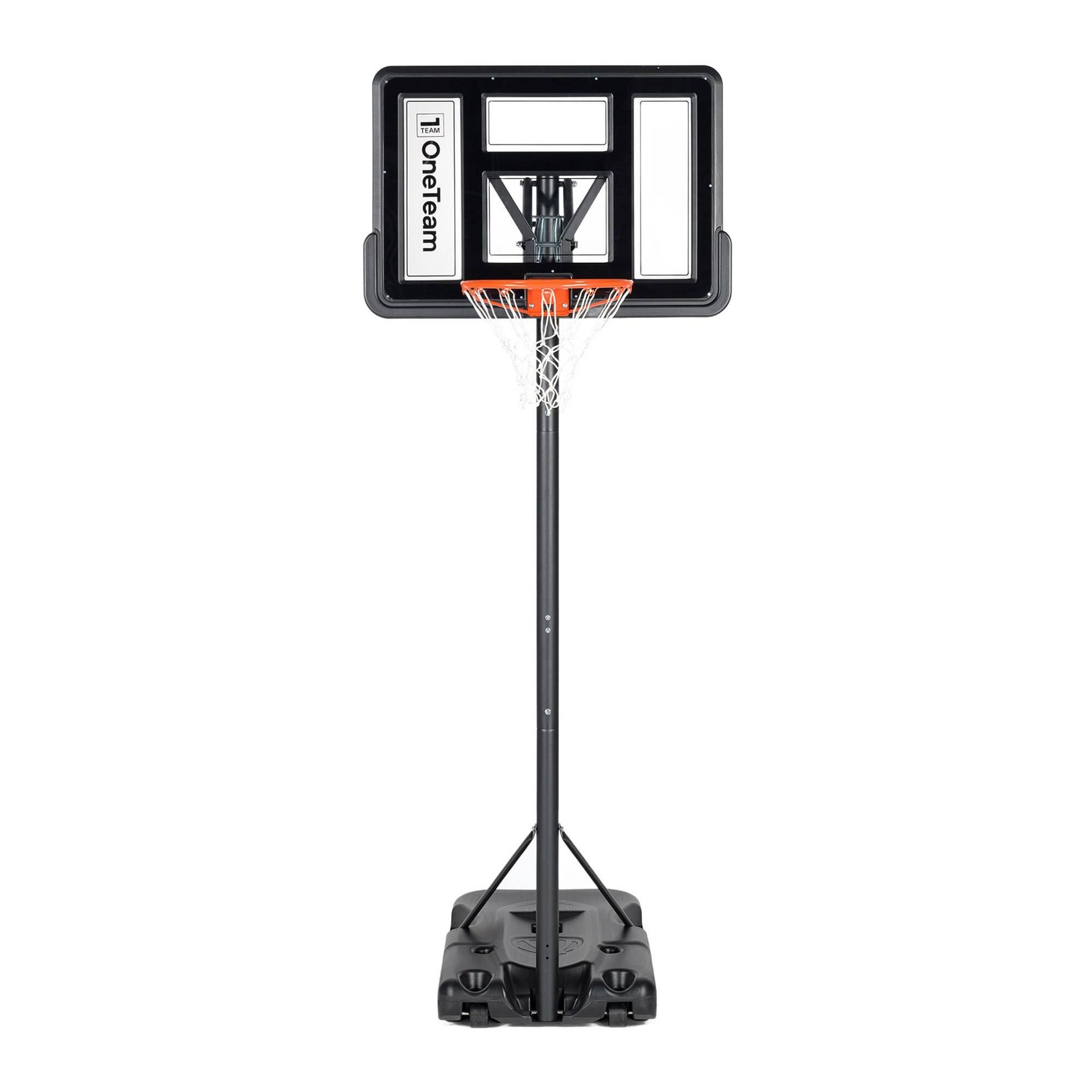 Kosz do koszykówki OneTeam BH02 czarny OT-BH02 230-305 cm