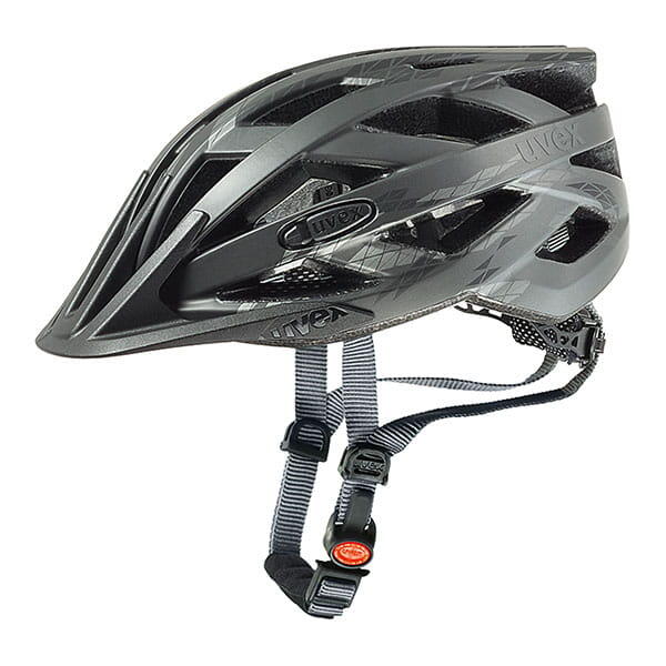 UVEX Uvex I-Vo Cc 4104231115 Kask Rowerowy, Czarny (Black-Smoke Mat), Obwód Głowy 5257 Cm, (4104231115_1115_52-57)