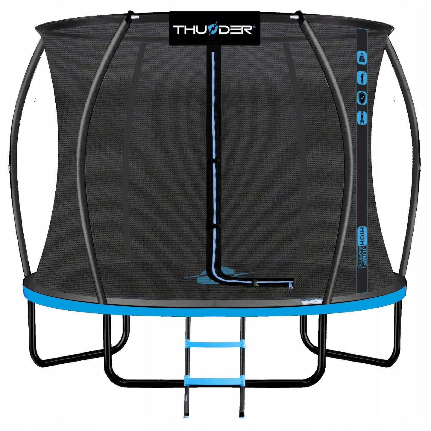 Trampolina ogrodowa dla dzieci THUNDER INSIDE ULTRA 8FT BLUE
